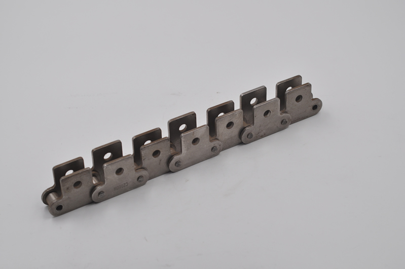 双节距小滚子带直立板